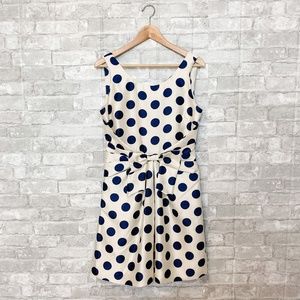 Kate Spade Jillian Polka Dot Bow A-Line Dress